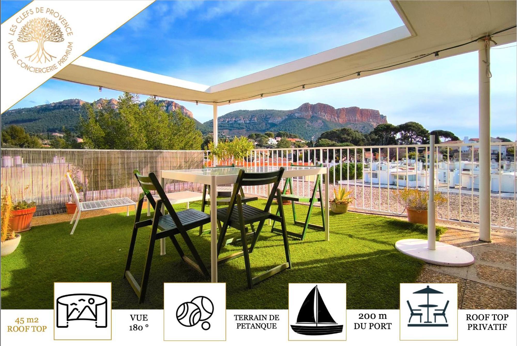 Sunset Garden - Roof Top 45 M2 Vue Mer / Cap Canaille Cassis Exterior photo